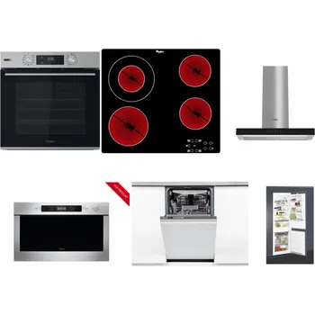 Set domácích spotřebičů WHIRLPOOL OMSK58HU1SX + WHIRLPOOL AKT 8130/NE + WHIRLPOOL WHBS 62F LT K + WHIRLPOOL AMW 423/IX + WHIRLPOOL WSIO 3O34 PFE X + WHIRLPOOL ART 65031