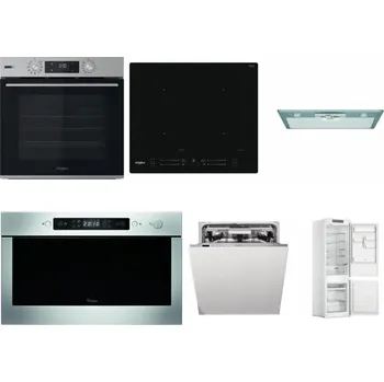 Set domácích spotřebičů WHIRLPOOL OMSK58HU1SX + WHIRLPOOL WL S7260 NE + WHIRLPOOL AKR 650/1 IX + WHIRLPOOL AMW 439 IX + WHIRLPOOL WIO 3T133 PLE + WHIRLPOOL WHC18 T311
