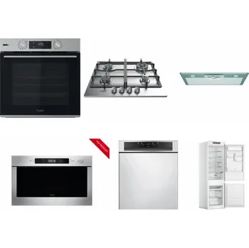 Set domácích spotřebičů WHIRLPOOL OMSK58HU1SX + WHIRLPOOL TKRL 661 IX EU + WHIRLPOOL AKR 650/1 IX + WHIRLPOOL AMW 423/IX + WHIRLPOOL WBC 3C34 PF X + WHIRLPOOL WHC18 T311