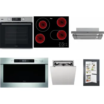 Set domácích spotřebičů WHIRLPOOL OMSK58HU1SX + WHIRLPOOL AKT 8190/BA + WHIRLPOOL AKR 749/1 IX + WHIRLPOOL AMW 439 IX + WHIRLPOOL WIC 3C33 PFE + WHIRLPOOL ART 65031