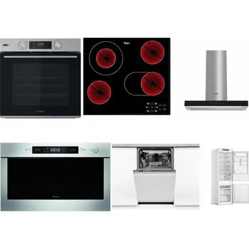Set domácích spotřebičů WHIRLPOOL OMSK58HU1SX + WHIRLPOOL AKT 8190/BA + WHIRLPOOL WHBS 62F LT K + WHIRLPOOL AMW 439 IX + WHIRLPOOL WSIO 3O34 PFE X + WHIRLPOOL WHC18 T311