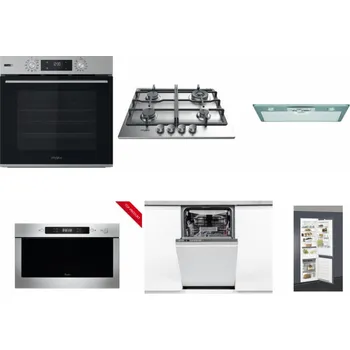 Set domácích spotřebičů WHIRLPOOL OMSK58HU1SX + WHIRLPOOL TKRL 661 IX EU + WHIRLPOOL AKR 650/1 IX + WHIRLPOOL AMW 423/IX + WHIRLPOOL WSIO 3O34 PFE X + WHIRLPOOL ART 66112