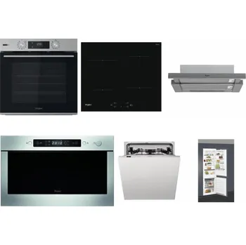 Set domácích spotřebičů WHIRLPOOL OMSK58HU1SX + WHIRLPOOL WS Q2760 BF + WHIRLPOOL AKR 749/1 IX + WHIRLPOOL AMW 439 IX + WHIRLPOOL WIC 3C33 PFE + WHIRLPOOL ART 66112