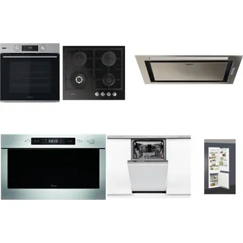 Set domácích spotřebičů WHIRLPOOL OMSK58HU1SX + WHIRLPOOL GOFL 629/NB + WHIRLPOOL WCT3 64 FLB X + WHIRLPOOL AMW 439 IX + WHIRLPOOL WSIO 3O34 PFE X + WHIRLPOOL ART 66112