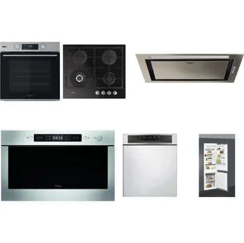 Set domácích spotřebičů WHIRLPOOL OMSK58HU1SX + WHIRLPOOL GOFL 629/NB + WHIRLPOOL WCT3 64 FLB X + WHIRLPOOL AMW 439 IX + WHIRLPOOL WBC 3C34 PF X + WHIRLPOOL ART 66112