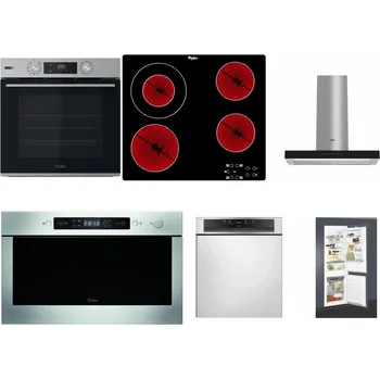 Set domácích spotřebičů WHIRLPOOL OMSK58HU1SX + WHIRLPOOL AKT 8130/NE + WHIRLPOOL WHBS 62F LT K + WHIRLPOOL AMW 439 IX + WHIRLPOOL WBC 3C34 PF X + WHIRLPOOL ART 65031