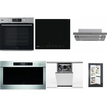 Set domácích spotřebičů WHIRLPOOL OMSK58HU1SX + WHIRLPOOL WL S7260 NE + WHIRLPOOL AKR 749/1 IX + WHIRLPOOL AMW 439 IX + WHIRLPOOL WSIO 3O34 PFE X + WHIRLPOOL ART 65031