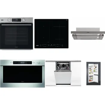 Set domácích spotřebičů WHIRLPOOL OMSK58HU1SX + WHIRLPOOL WL B8160 NE + WHIRLPOOL AKR 5390/1 IX + WHIRLPOOL AMW 439 IX + WHIRLPOOL WSIO 3O34 PFE X + WHIRLPOOL ART 65031