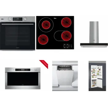 Set domácích spotřebičů WHIRLPOOL OMSK58HU1SX + WHIRLPOOL AKT 8190/BA + WHIRLPOOL WHBS 62F LT K + WHIRLPOOL AMW 423/IX + WHIRLPOOL WSIC 3M27 C + WHIRLPOOL ART 66112