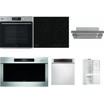 Set domácích spotřebičů WHIRLPOOL OMSK58HU1SX + WHIRLPOOL AKT 8900 BA + WHIRLPOOL AKR 749/1 IX + WHIRLPOOL AMW 439 IX + WHIRLPOOL WBC 3C34 PF X + WHIRLPOOL WHC18 T311