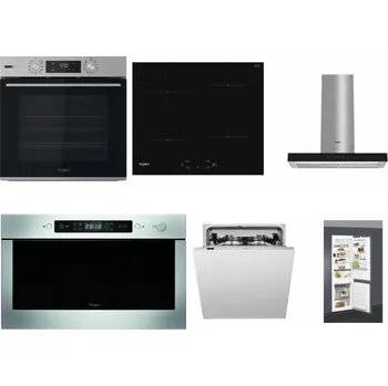 Set domácích spotřebičů WHIRLPOOL OMSK58HU1SX + WHIRLPOOL WS Q2760 BF + WHIRLPOOL WHBS 62F LT K + WHIRLPOOL AMW 439 IX + WHIRLPOOL WIC 3C33 PFE + WHIRLPOOL ART 66112