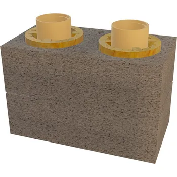 Komín Sada navýšení tvárnic o 0,48 m pro dvouprůduchový komín 160 mm