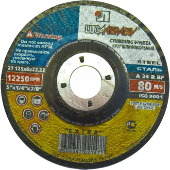 Brusný kotouč LUGA ABRASIVE Kotouč brusný na ocel | 125x6,0x22,2 mm