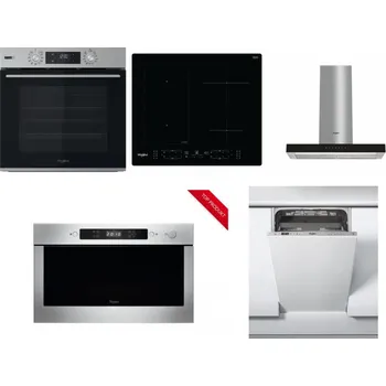 Set domácích spotřebičů WHIRLPOOL OMSK58HU1SX + WHIRLPOOL WL B8160 NE + WHIRLPOOL WHBS 62F LT K + WHIRLPOOL AMW 423/IX + WHIRLPOOL WSIC 3M27 C