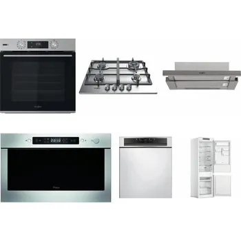 Set domácích spotřebičů WHIRLPOOL OMSK58HU1SX + WHIRLPOOL TKRL 661 IX EU + WHIRLPOOL AKR 5390/1 IX + WHIRLPOOL AMW 439 IX + WHIRLPOOL WBC 3C34 PF X + WHIRLPOOL WHC18 T311