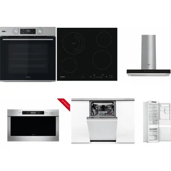 Set domácích spotřebičů WHIRLPOOL OMSK58HU1SX + WHIRLPOOL AKT 8900 BA + WHIRLPOOL WHBS 62F LT K + WHIRLPOOL AMW 423/IX + WHIRLPOOL WSIO 3O34 PFE X + WHIRLPOOL WHC18 T311