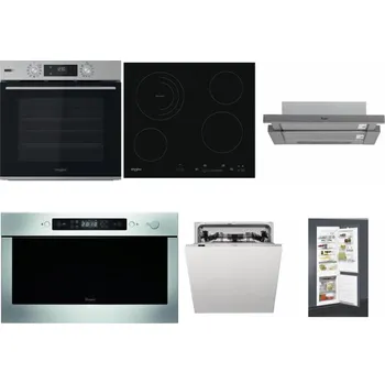 Set domácích spotřebičů WHIRLPOOL OMSK58HU1SX + WHIRLPOOL AKT 8900 BA + WHIRLPOOL AKR 749/1 IX + WHIRLPOOL AMW 439 IX + WHIRLPOOL WIC 3C33 PFE + WHIRLPOOL ART 65031