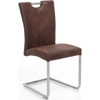 Jídelní židle Sob nábytek Židle z koženky Refton hnědá