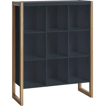 Knihovna Šedá knihovna z borovice Derrick