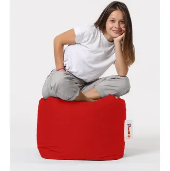 ASIR Zahradní taburet SQUARE červený