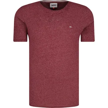 Pánské tričko Tommy Jeans Tričko ESSENTIAL | Barva:vínový | Velikost:XXL