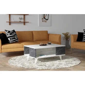 Konferenční stolek ASIR Konferenční stolek SEDA bílý černý