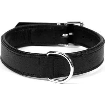 Vodítko pro psa Kožený obojek pro psa Gloria Drymilled Černá (30 x 1,5 cm)