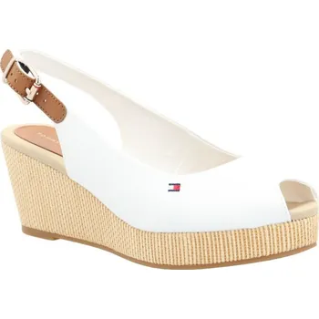 Dámské holínky Tommy Hilfiger Boty na klínku Iconic Elba Sling | Barva:bílý | Velikost:38