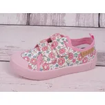 D.D.step Plátěnky tenisky D.D. step CSG-346 růžové s kvítky velikost: 31