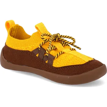 Barefoot tenisky Affenzahn - Baby Knit Walker Tiger žluté vegan Velikost: 22