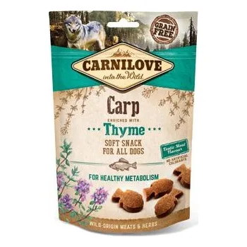 Pamlsek pro psa Carnilove Dog Semi Moist Snack Carp&Thyme 200g