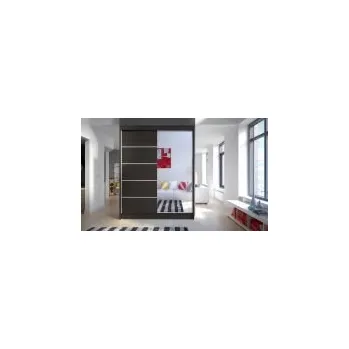 Šatní skříň FALCO Skříň Camino III čokoládová