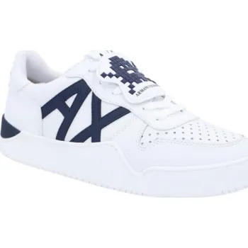 Pánská obuv Armani Exchange Kůžoné tenisky | Barva:bílý | Velikost:42