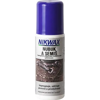 Přípravek pro údržbu obuvi Nikwax Nubuk a semiš s houbičkou 125 ml