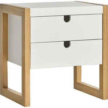 Noční stolek Noční stolek z borovice Derrick - bílý