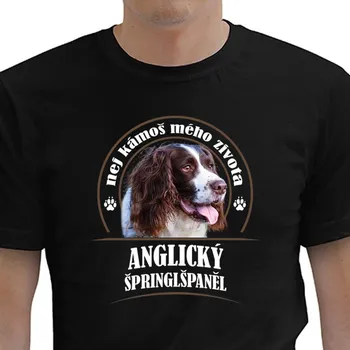 Dámské tričko STRIKER Tričko Anglický špringlšpaněl Barva: Černá, Velikost: XXL