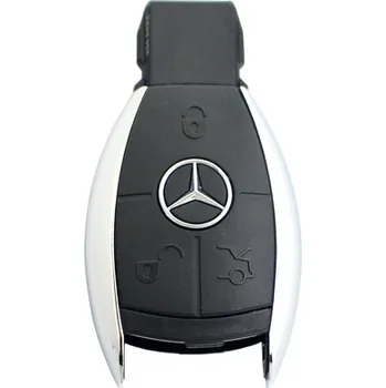 Zabzepeční vozidel Náhradní obal klíče pro 3-tlačítkový klíč Mercedes-Benz (chromový) - 3. generace EIC-191