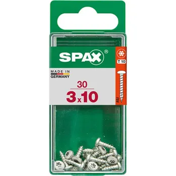 Vrut SPAX Vrut 3x10, půlkulatá hlava, T-STAR plus, WIROX, 30 ks (S)