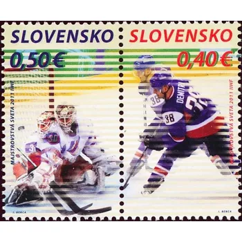 Sběratelství Šport: Majstrovstvá sveta v ľadovom hokeji 2011 - Slovensko č. 493 a 494