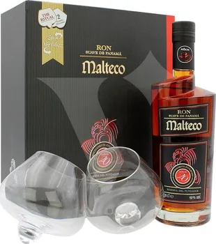 Rum Malteco 25 y.o. 40 % 0,7 l + 2x sklenička