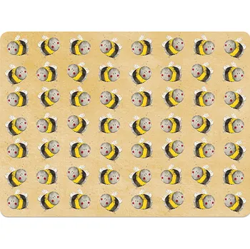prostírání Korkové prostírání Bees - Alex Clark, 29 x 21,5 cm (Prostírání včela, včelička, včelky)