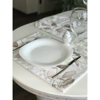 prostírání Prostírání na stůl VĚTVIČKA ZELENÁ 30x45 CM