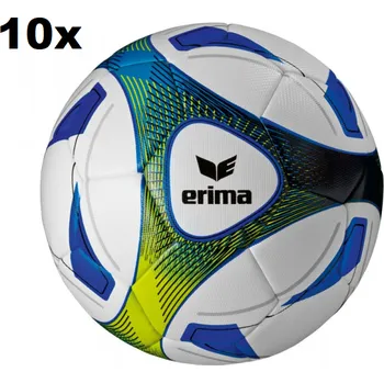 Fotbalový míč ERIMA SET 10 x HYBRID TRAINING FOTBALOVÝ MÍČ VELIKOST 5 - Bílá, Modrá - velikost 5 uk - doprava zdarma