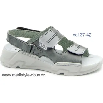 Dámská zdravotní obuv MEDISTYLE SVATAVA 2S-L26/1 sandál šedý, --- - 41