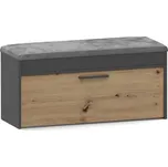 Botník s lavicí PARMA DUB ARTISAN/ŠEDÁ