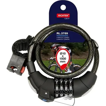 Visací zámek Kódový lankový zámek se světlem