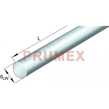 INA W 40x1000 mm H6-X46 nerezová vodící tyč