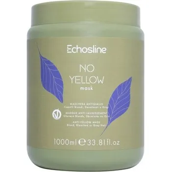 Vlasová regenerace Echosline No Yellow System Mask - Maska pro blond vlasy 1000 ml
