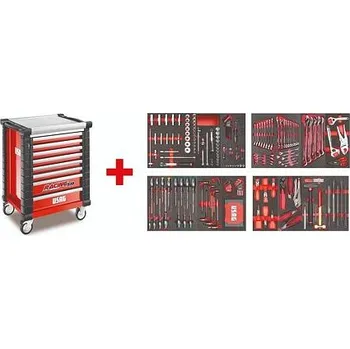 Montážní dílenský vozík s nářadím USAG 519 RS8/3MM (302 ks)