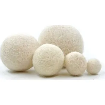 MMboutique Plstěná kulička vel.S 046-Cream